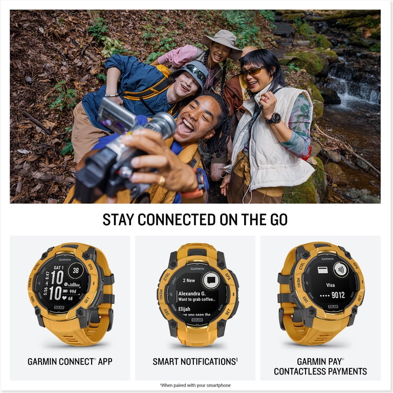 Garmin Instinct 3 - 45 mm, Solar, Rugged Outdoor GPS Smartwatch
