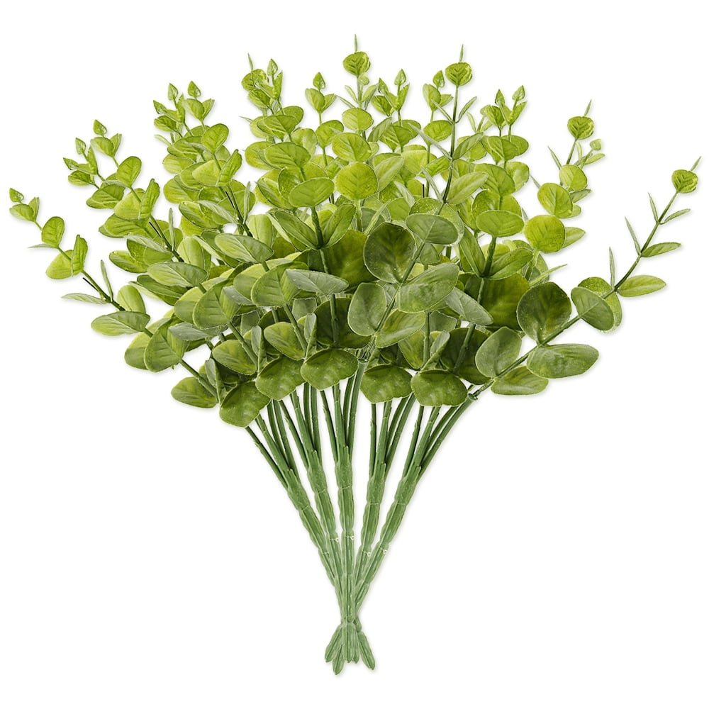 ODOMY Faux Eucalyptus Stems Cute and Removable Eucalyptus Stems