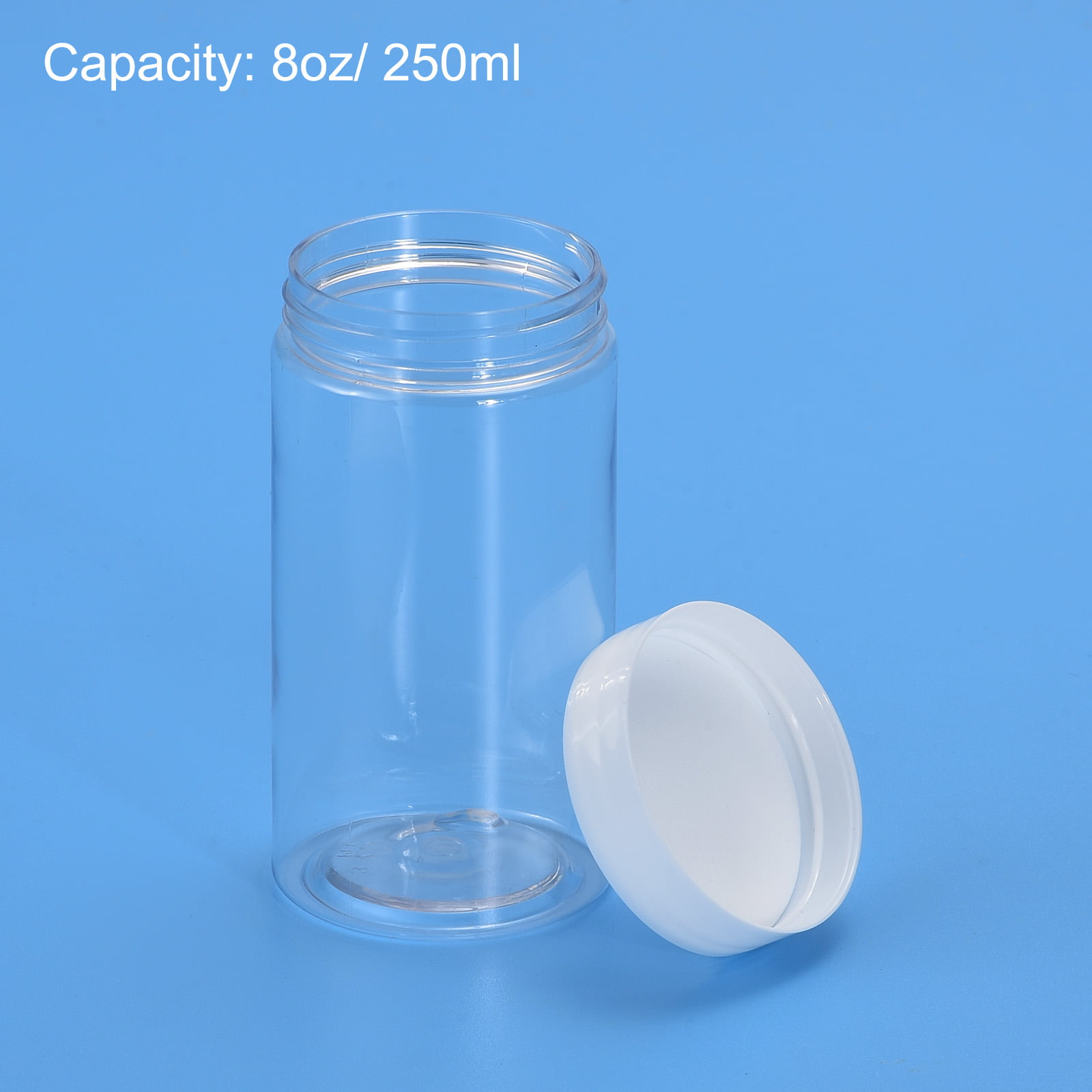 Clear Short Screw Top Pet Jar 12 oz | Quantity: 192 by Paper Mart, White