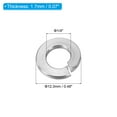 thumbnail image 2 of Uxcell 1/4 Split Lock Washer, 200 Pack 1/4 Inch ID 12.3mm OD 304 Stainless Steel Spring Lock Washer Gasket, Silver Tone, 2 of 5