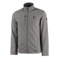 thumbnail image 2 of Men's Cutter & Buck Gray Atlanta Falcons Evoke Eco Softshell Recycled Full-Zip Jacket, 2 of 3