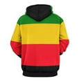 thumbnail image 3 of Rastafarian Flag Colors 3D Print Hoodie Men Women Autumn Thin Pullover Sweatshirt Vintage Streetwear Tops, 3 of 6