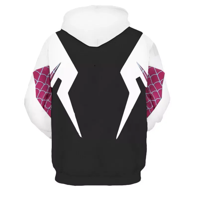 Unbrand Spider Man Gwen Stacy Cosplay Hoodie Sweatshirt Casual Pullover Unsex Top Coat Other L