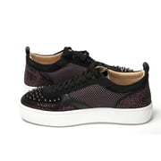 Christian Louboutin Version Black Happy Rui Spikes Flat Shoes/EU41/US8/Black