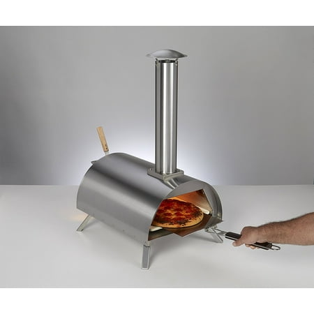 Wood Pellet Pizza Oven wppokit WPPO1, Stainless (Best Wood For Pizza Oven)