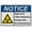 Warning Sign 2, variant on Industrial Caution Sign Restricted Area Sign (Danger Restricted area No trespassing No loitering Steep drops and rock fall hazards) 8 in" x 12 in" Indoor Outdoor Safety Warning Sign