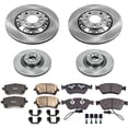 thumbnail image 3 of PowerStop Front and Rear Stock Replacement Brake Pad and Rotor Kit Fits: AUDI VOLKSWAGEN Select Models KOE4008, 3 of 8