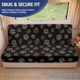 thumbnail image 2 of Qpednta 2-Piece Dog Paws Print RV Jackknife Sofa Bed Slipcovers Anti-Slip Stretch Camper Couch Furniture Cover, Washable RV Cushion Cover, Pet Friendly Stain Resistant, for Travel Trailer RV, 2 of 7