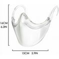 thumbnail image 4 of 5 pcs mouth nose visor face mask transparent face protection face visor, 4 of 5