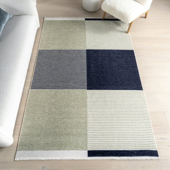 nuLOOM Olivette SuperiorWash Geometric Machine Washable Area Rug, 5' x 8', Olivette Multicolor