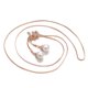 thumbnail image 1 of Xiao Hua Collar con colgante de perla de cristal para mujer de , collar largo de lujo en oro rosa., 1 of 4