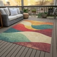 thumbnail image 3 of Dalyn Rugs Machine Washable Indoor/Outdoor Chantille ACN2184 Orange 9' x 12' Rug, 3 of 9