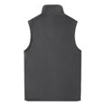thumbnail image 3 of WTOBBY Men's Casual Solid Color Double-Sided Fleece Zipper Vest, Stand-Up Collar Fleece Vest for Layering in Cool Weather, Soft and Warm for Outdoor and Casual Wear,Dark Gray 2XL, 3 of 7