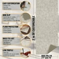 thumbnail image 2 of Ottomanson Non-Slip Rug Pad Grip 3x8 Felt 1/8 Thick for Any Flooring Surface, 2'7" x 8', Beige, 2 of 13