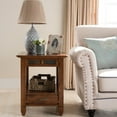 thumbnail image 5 of Leick Home 10907 Slatestone One Drawer Rustic Oak End Table, Distressed Rustic Oak, 5 of 18