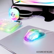 ENHANCE Theorem 3 White Gaming Mouse - Wired Mouse with 7 Programmable Buttons, 13 Color Modes