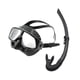 thumbnail image 5 of Conjunto de snorkel, máscara de natación profesional con cubierta para la nariz, gafas de natación ligeras Negro, 5 of 8