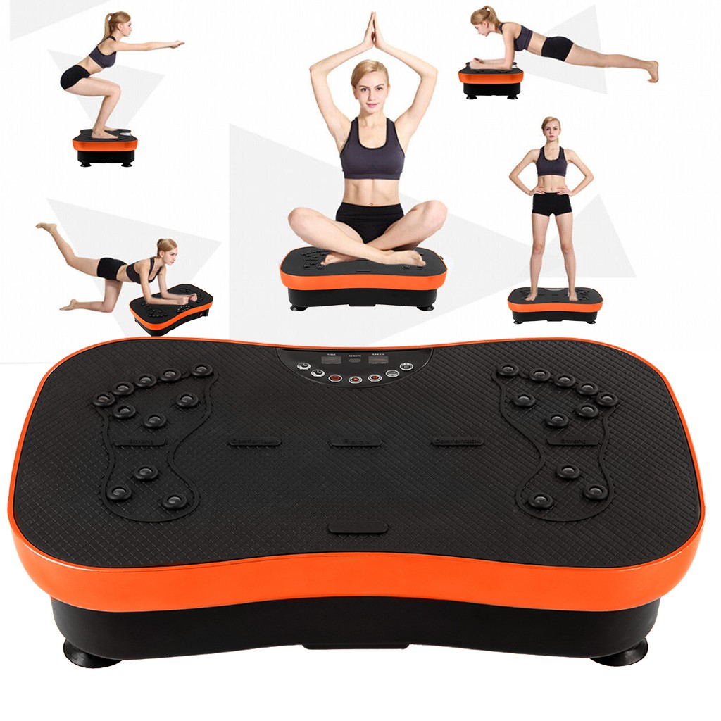 Vibration Plate Exercise Machine Whole Body Workout Vibration Fitness Platform w//Loop Bands Home Training Equipment for Weight Loss /& Toning Shipping from USA