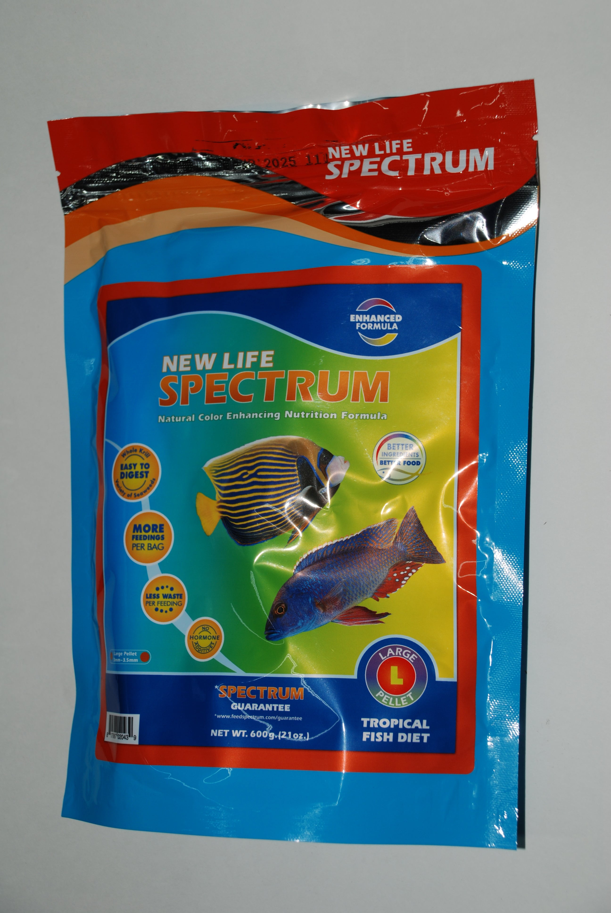 New Life Spectrum Naturox Spectrum Formula Large Pellet for Fresh & Saltwater Fish Bag 2200g