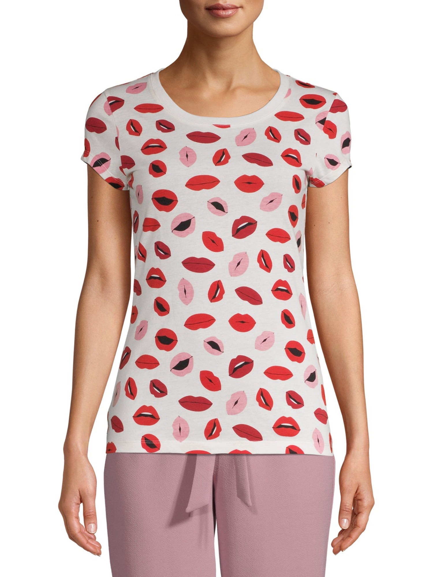 red lips t shirt