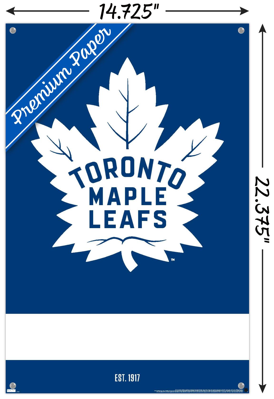 NHL Toronto Maple Leafs - Logo 21 Wall Poster with Pushpins, 14.725" x 22.375"