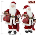 thumbnail image 2 of UTEN 24" Santa Claus, Christmas Figurine Figure Decor with Christmas Sock and Gifts Bag for Holiday Party Home Decoration, 2 of 9
