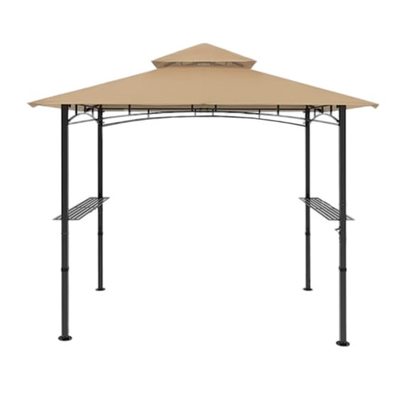 Garden Winds Custom Fit Replacement Canopy Top Cover Compatible with The Cooshade 8' x 5' Grill Gazebo - Upgraded Performance Riplock 350 Fabric