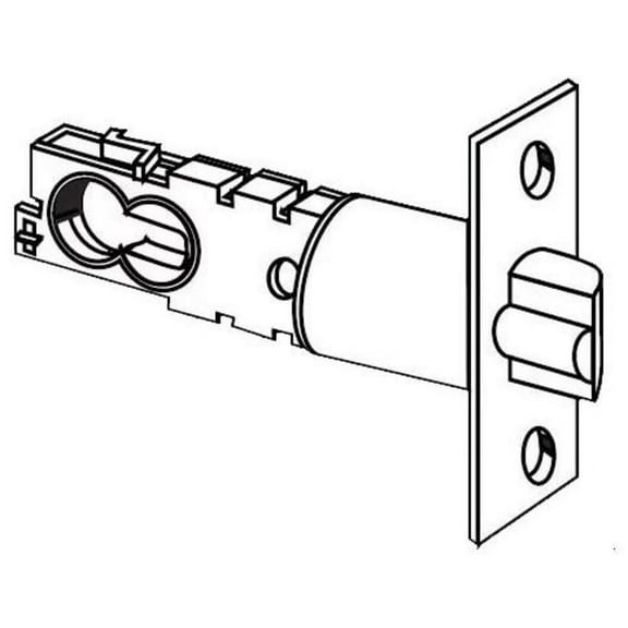 Schlage 16-203 2 3/8" or 2 3/4" Replacement Deadlatch with Square Corner 1" x 2, Polished Brass
