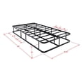 thumbnail image 3 of East West Furniture Dothan Traditional Metal Twin Bed Frame in Black, 3 of 6