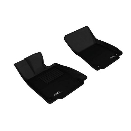 3D MAXpider 2014-2024 Fits Lexus IS Rear Wheel Drive Only 1st Row Black Kagu Carbon Fiber Embossed Pattern Floor Mat L1LX03411509