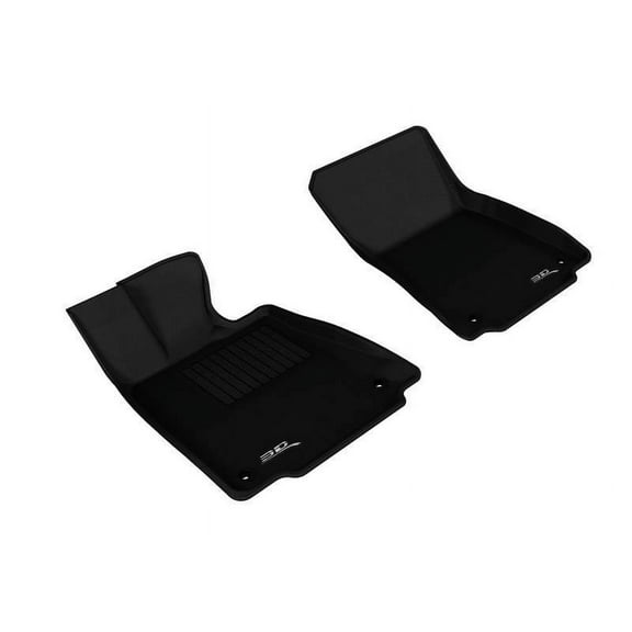 3D MAXpider 2014-2024 Fits Lexus IS Rear Wheel Drive Only 1st Row Black Kagu Carbon Fiber Embossed Pattern Floor Mat L1LX03411509