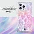 thumbnail image 4 of COCOMII Rectangle for iPhone 13 Pro Max Case, Pink Real Mother of Pearl, 4 of 6