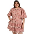 thumbnail image 4 of Vestido de algodón Tallas Extras, 296 rosa 38 L'ATISTE V-LAT-296-MAUVE, 4 of 6