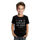 thumbnail image 1 of Camiseta de manga corta para niño - Estampado "SOY HIJO DE DIOS", azul marino, top informal de verano para niños y jóvenes, camiseta para el día a día | Ropa versátil | Ropa para niños, camisetas pa, 1 of 6