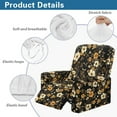 thumbnail image 6 of Renewold Yellow Floral Bee Print Stretch Recliner Cover Universal 4 Pieces Recliner Sofa Cover Stay in Place Furniture Protector Home Decor for Pets, Dogs, Cats, Kids, 6 of 8