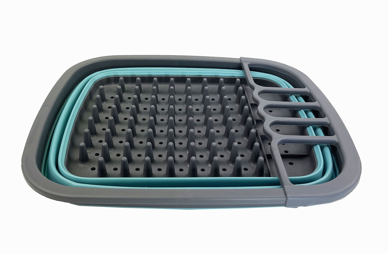SAMMART 8L (2.11Gallons) Collapsible Plastic Dish Drainer - Foldable Drying Rack - Portable Dinnerware Organizer - Space Saving Kitchen Utensil Storage Tray