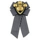 thumbnail image 2 of 3x Pre Tied Ladies Bowknot Bow Broche de rayas Pin, 2 of 9