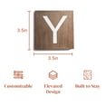 thumbnail image 2 of Stiles Crossword Letter Tiles, Wooden Wall Decor, 3.5 Inch, Walnut, Letter Y, 2 of 7