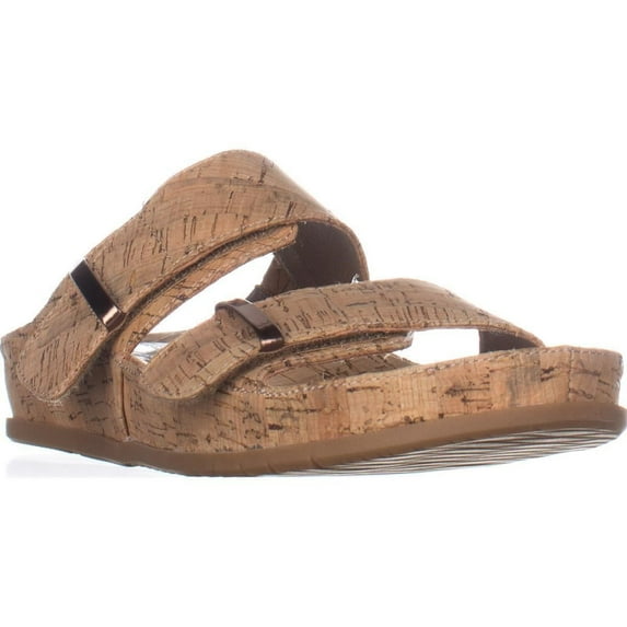 BareTraps Cherilyn Double Strap Slide Sandals, Natural