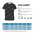 thumbnail image 4 of Honeii Black Scientific Print Youth Short Sleeve T-Shirt,Boys Athletic Shirt,Quick Dry Short Sleeve Performance Moisture Wicking T Shirt, 4 of 6
