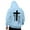 Sky Blue, variant on Cavosen Men Hoodies Big and Tall Long Sleeve Loose Hoodie with Pocket Graphic Stretch Sweatshirt Windproof Fall Tops