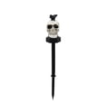 thumbnail image 3 of Kdkad Halloween Skull Solar Lights, Resin Waterproof Garden Lights, Spooky Skull Flickering Flame LED Pathway Lights for Halloween Outdoor Decorations Patio Yard Lawn Porch Supplies, 3 of 7