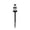 B, variant on Solar Crow Skull Garden Stake Light Halloween Decoration Outdoor Skeleton Head Decorative Path Lights for Pathway Yard Porch Lawn Party Decor