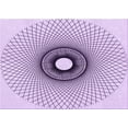 thumbnail image 1 of Ahgly Company Indoor Rectangle Patterned Purple Flower Purple Area Rugs, 7' x 9', 1 of 6