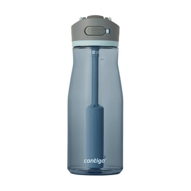 Contigo® Wells Plastic Filter Water Bottle with AUTOSPOUT® Straw Lid, 32 oz., Dark Ice