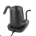 thumbnail image 4 of Hervidor eléctrico de cuello de cisne de acero inoxidable, tetera para café y té, control automático de temperatura, aislamiento, para oficina y hogar, color negro, CN, 220 V, 4 of 12