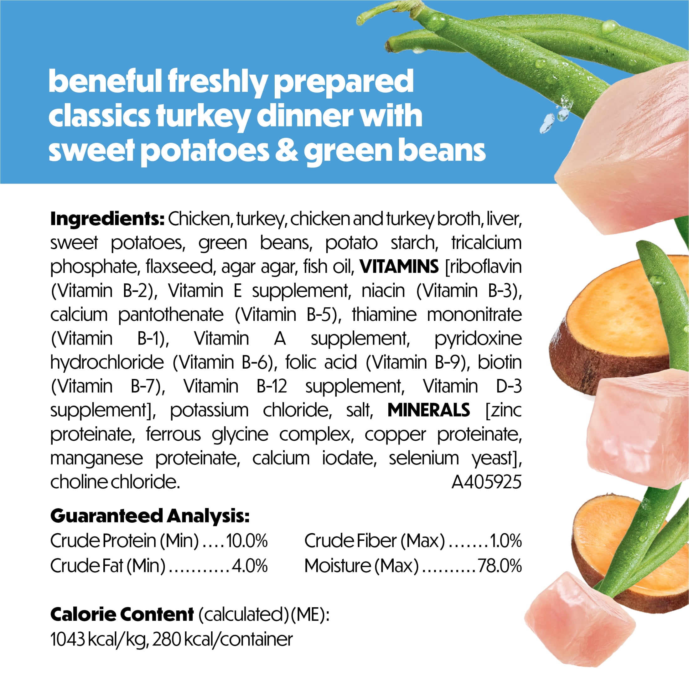 Purina Beneful Freshly Prepared Classics Turkey Dinner Wet Dog Food, 9.5 oz Carton