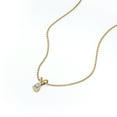 thumbnail image 4 of JeenMata 0.75 Carat Pear Cut Diamond - Elegant Pendant Necklace - 18K Yellow Gold Plating Over Silver, 4 of 4