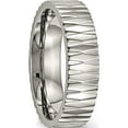 thumbnail image 4 of Titanium Polished And Textured 6mm Band (Size 8) Made In China tb460-8, 4 of 5