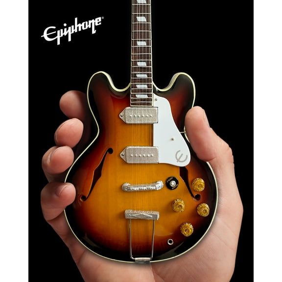 Axe Heaven Epiphone 1965 Casino Sunburst Mini Guitar Replica Collectible EG-810